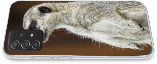 Coque de téléphone adaptée au Samsung Galaxy A53 5G - Suricate - Animal - Sauvage - Coque de téléphone en Siliconen