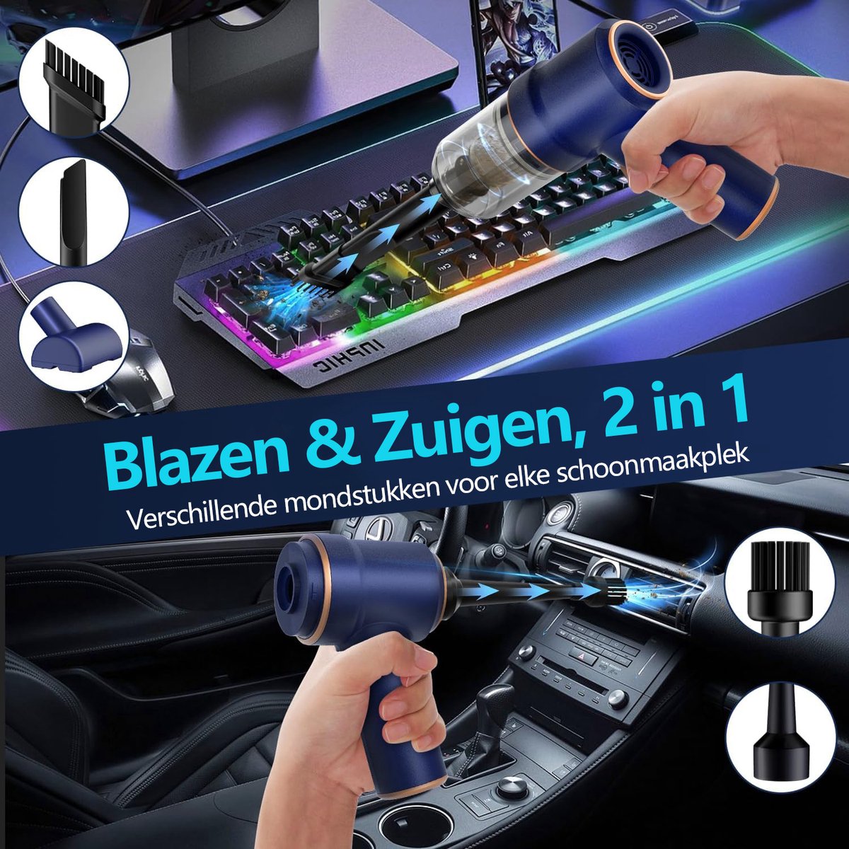 Gloovon kruimeldief - Kruimeldief Snoerloos - Stofzuiger - afbeelding 3