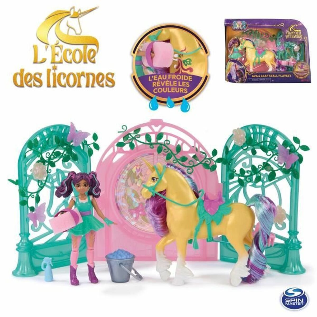 Unicorn Academy Ava & Leaf Stall - Magische speelset — afbeelding 18