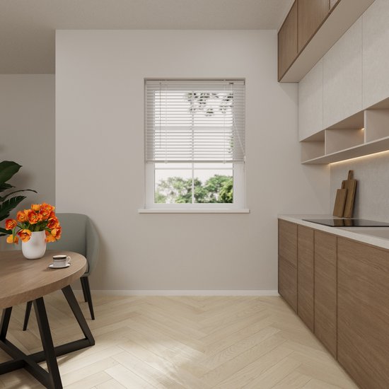 Store vénitien en aluminium 25 mm Easy White 100 x 175