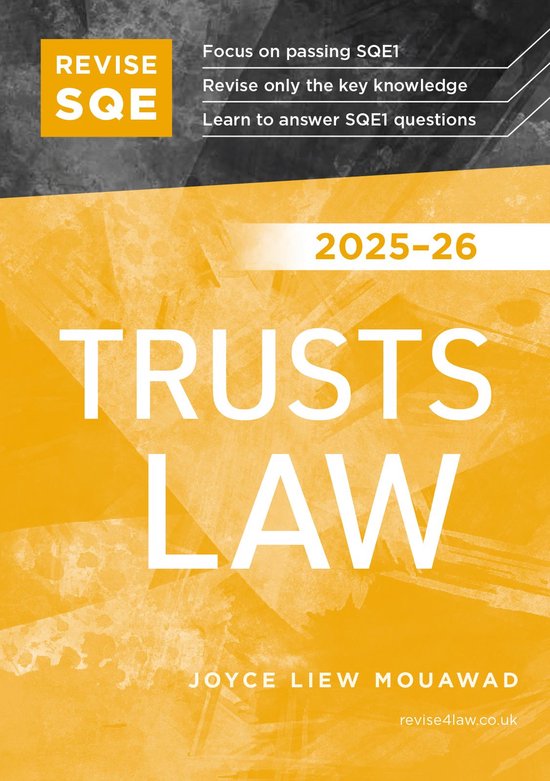 Revise SQE Trusts Law 2025/26 - cover