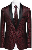 ALLTHEMEN Modieus Heren Colbert - Vierknoopsmouwen Pak - XL