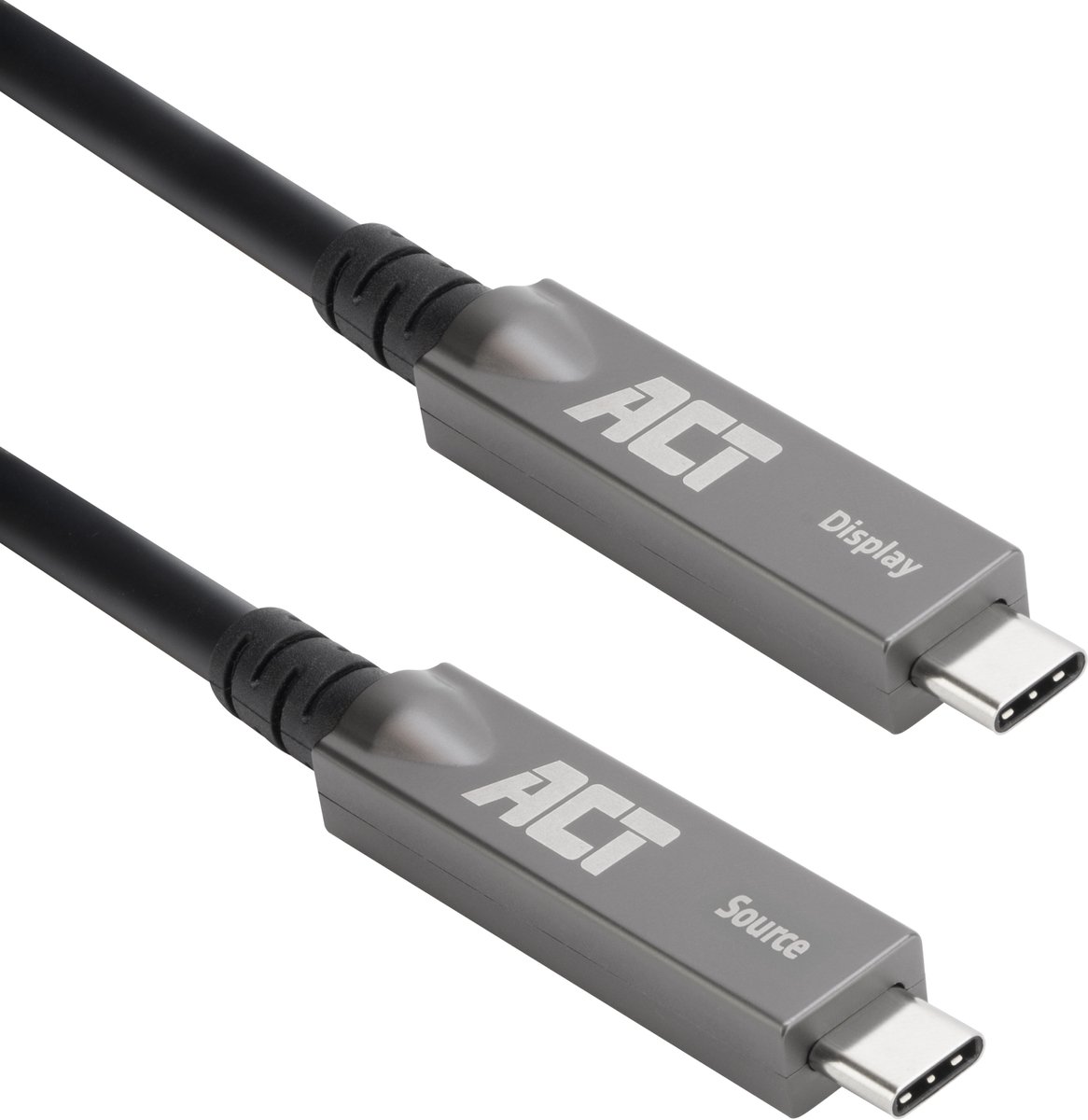 ACT AK4330 USB-C 3.2 Gen2 Active Optical Cable (AOC) | Touchpanels | Video/Data/Power | 4K @ 60Hz | PD 60Watt | 10 meter