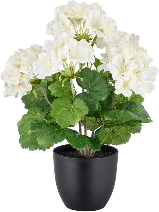 Géranium - Plantes artificielles - Plante artificielle - Plantes - plantes artificielles d'intérieur - plante artificielle en pot - fausse plante - fleurs artificielles