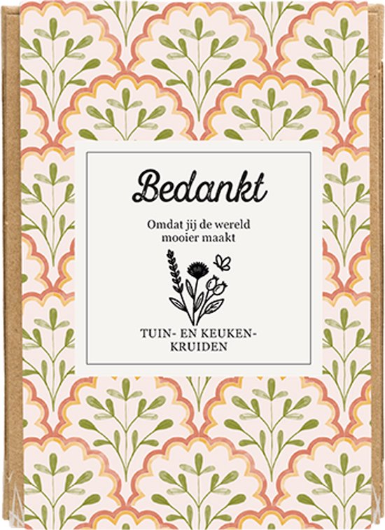 Blossombs Giftbox Mini - 4 Zaadbommetjes - Bedankt - Tuin- en Keukenkruiden Mix - Kruiden Cadeau