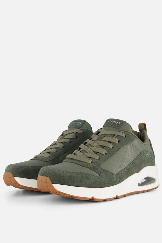 Skechers Uno - Stacre Baskets pour femmes pour hommes - Vert olive - Taille 45