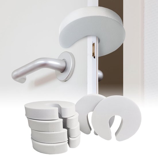 Direekids Deurstopper voor kinderen, babyschuim, vingerklembescherming voor deuren en ramen, verpakking van 6 Verpakking van 6 stuks