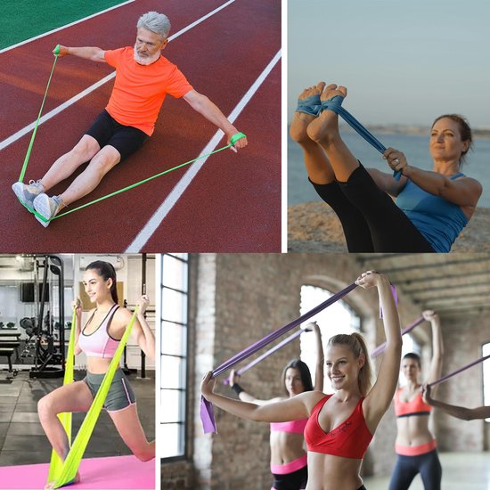 Undersun Widerstandsbänder für Training - 5-Stufige Schwere Bänder, Türanker, Workout-Programm, Robuste Fitness-Bänder, Tarnmuster