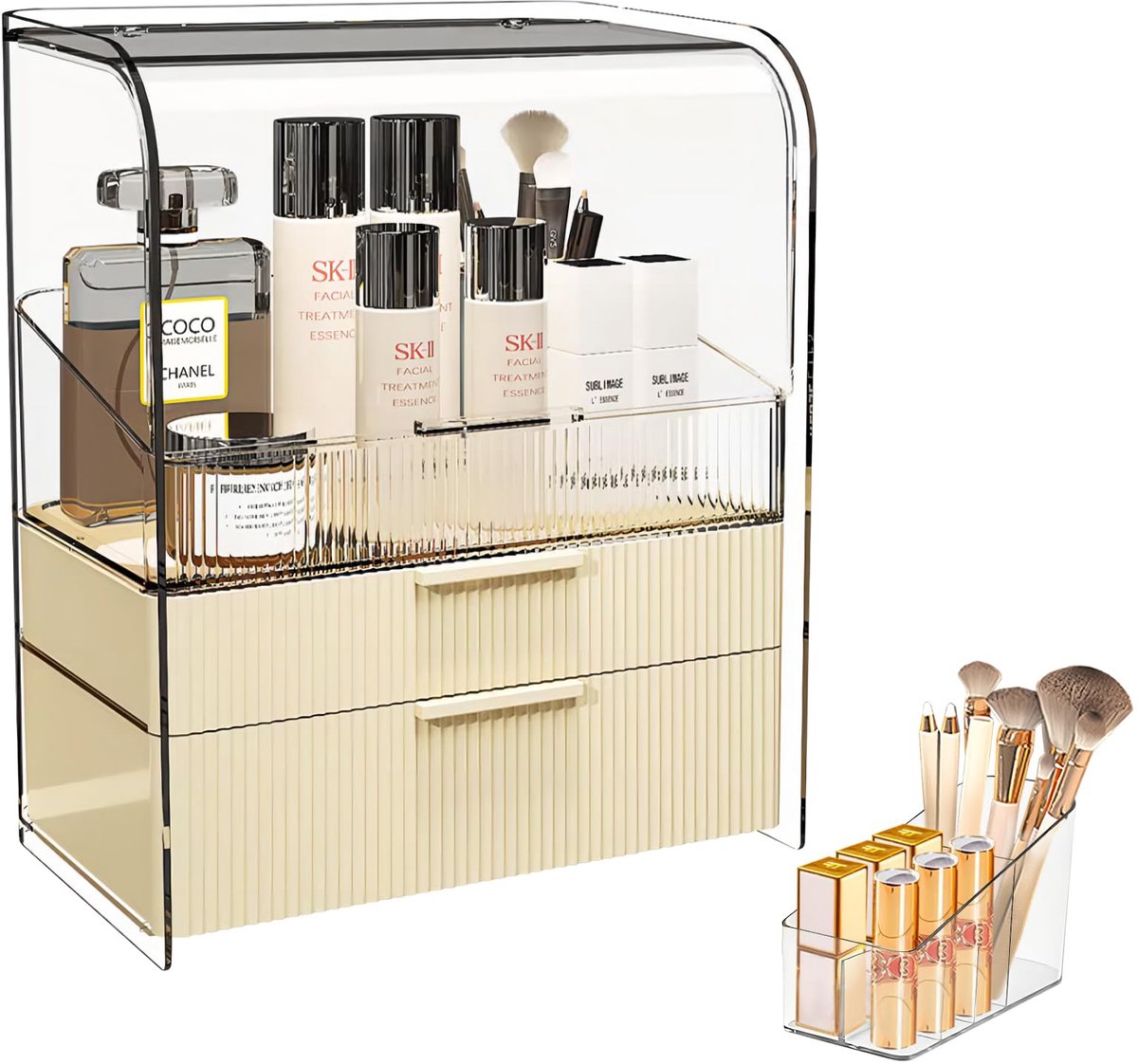 Make-up en Sieraden Organizer met Schubladen en Grote Opbergruimte voor Slaapkamer en Badkamer