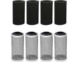Inovra Plus - Aquarium Filter Net Mesh Netto - 8 stuks - Vis Garnalen - Aquaria Tropische Viskwekerijen Koivijvers - Reiniging van Inlaat Zeef Netto.