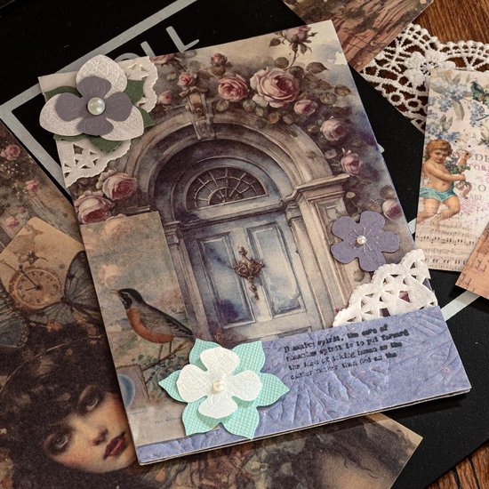 24 vellen scrapbooking papier 15 x 15 cm bloemenpatroon accessoires dagboek kaarten albums DIY notitieboek