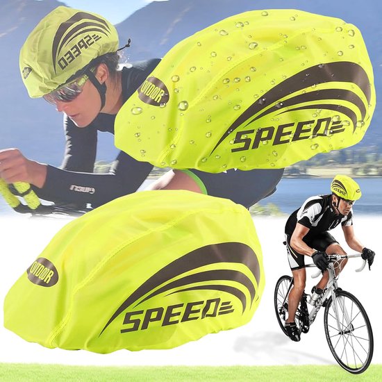 GripGrab Waterdichte Fietshelm Regenbescherming Helmcover Winddichte Reflecterende Kap voor op de Fiets Rain Cover Helmovertrek