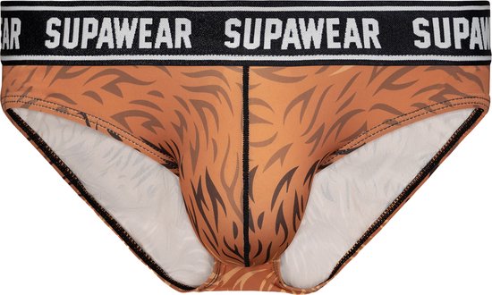 Supawear POW Brief Grizzly Bear - TAILLE M - Sous- Sous-vêtements pour hommes - Slips pour homme - Slips pour hommes