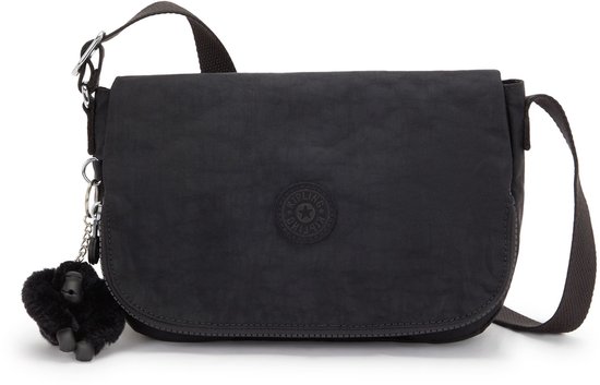 kipling schoudertas Basic Eyes Wide Open Earthbeat Black Noir zwart