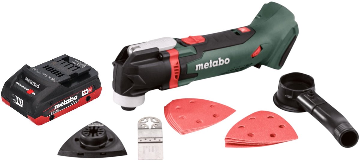 Metabo MT 18 LTX accu-multitool 18 V OIS / Starlock + 1x LiHD-accu 4,0 Ah - zonder oplader