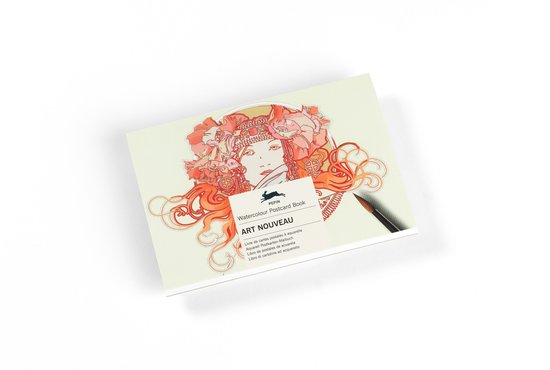 Watercolour Postcard Books - Art Nouveau