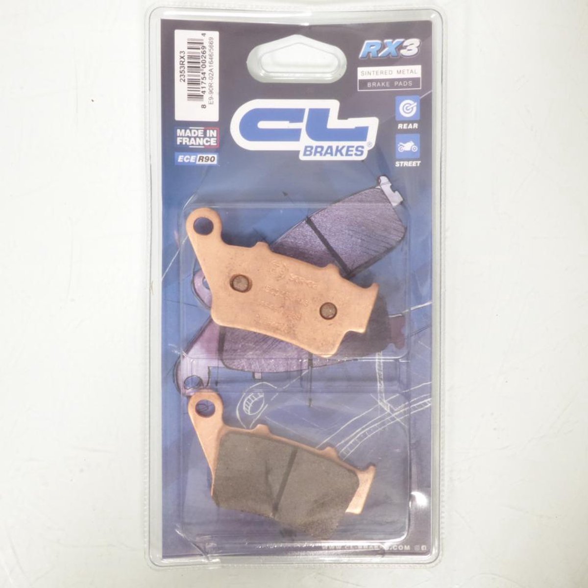 Plaquette de frein CL BRAKES pour Moto Husqvarna 250 WR 1997 à 2006 Neuf
