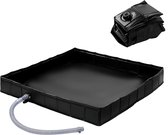 Draagbare Douche Tent Basis - 104 x 104 x 13 cm - Afneembare Douchebak met Afvoer - Gebruik met Draagbare Douche - Luifel Basis voor Binnen en Buiten - Houd Voeten Schoon en Baad Huisdieren
