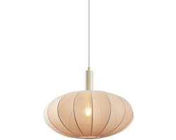 QAZQA bida - Japandi Hanglamp - 1 lichts - Ø 42 cm - Beige - Woonkamer | Slaapkamer | Keuken