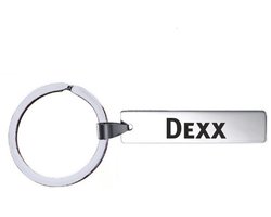Sleutelhanger Met Naam - Dexx - RVS