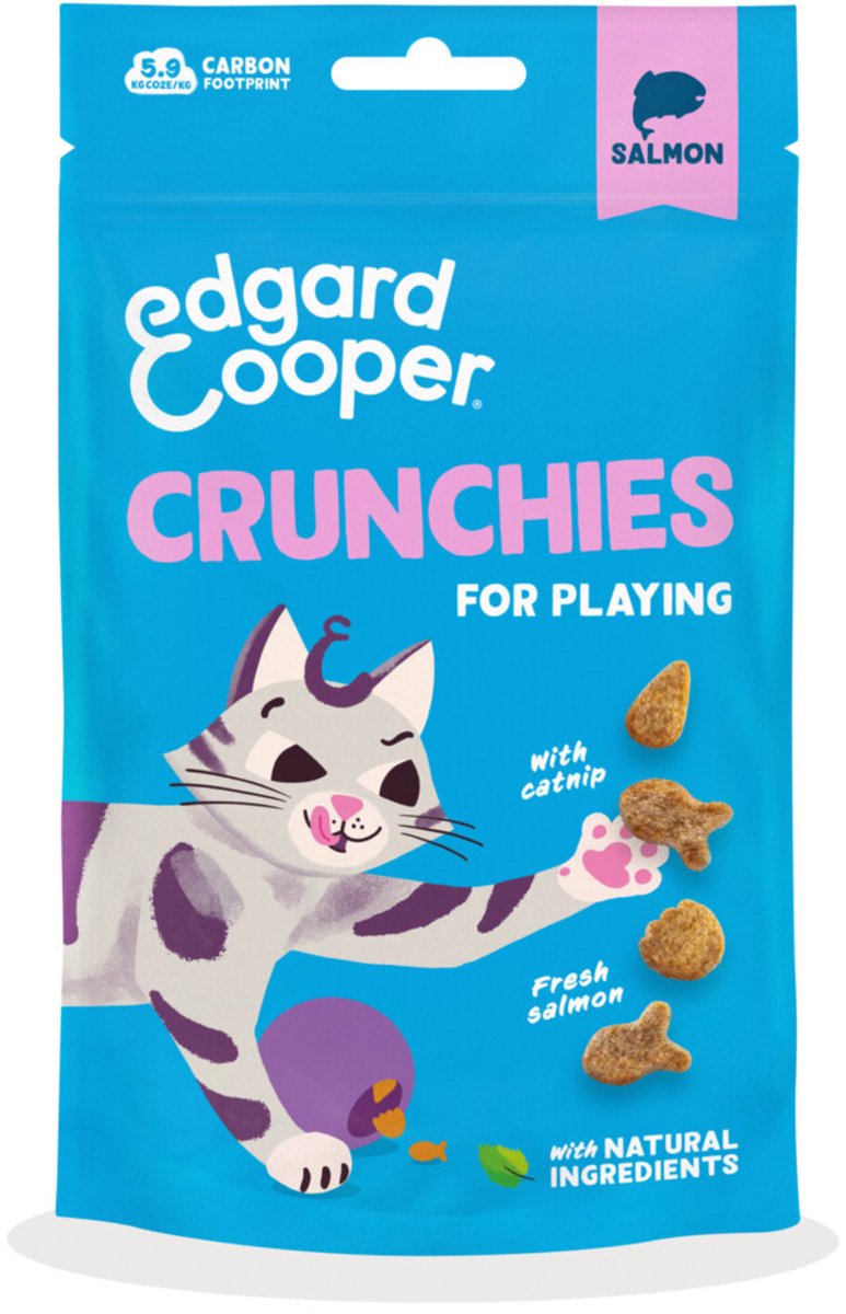 Edgard&Cooper Crunchies - Kattensnack - Zalm 50 g