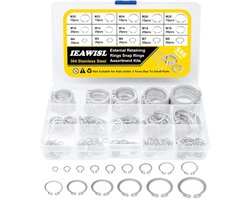 Borgringenset - 325 stuks - Roestvrij staal - Assortiment