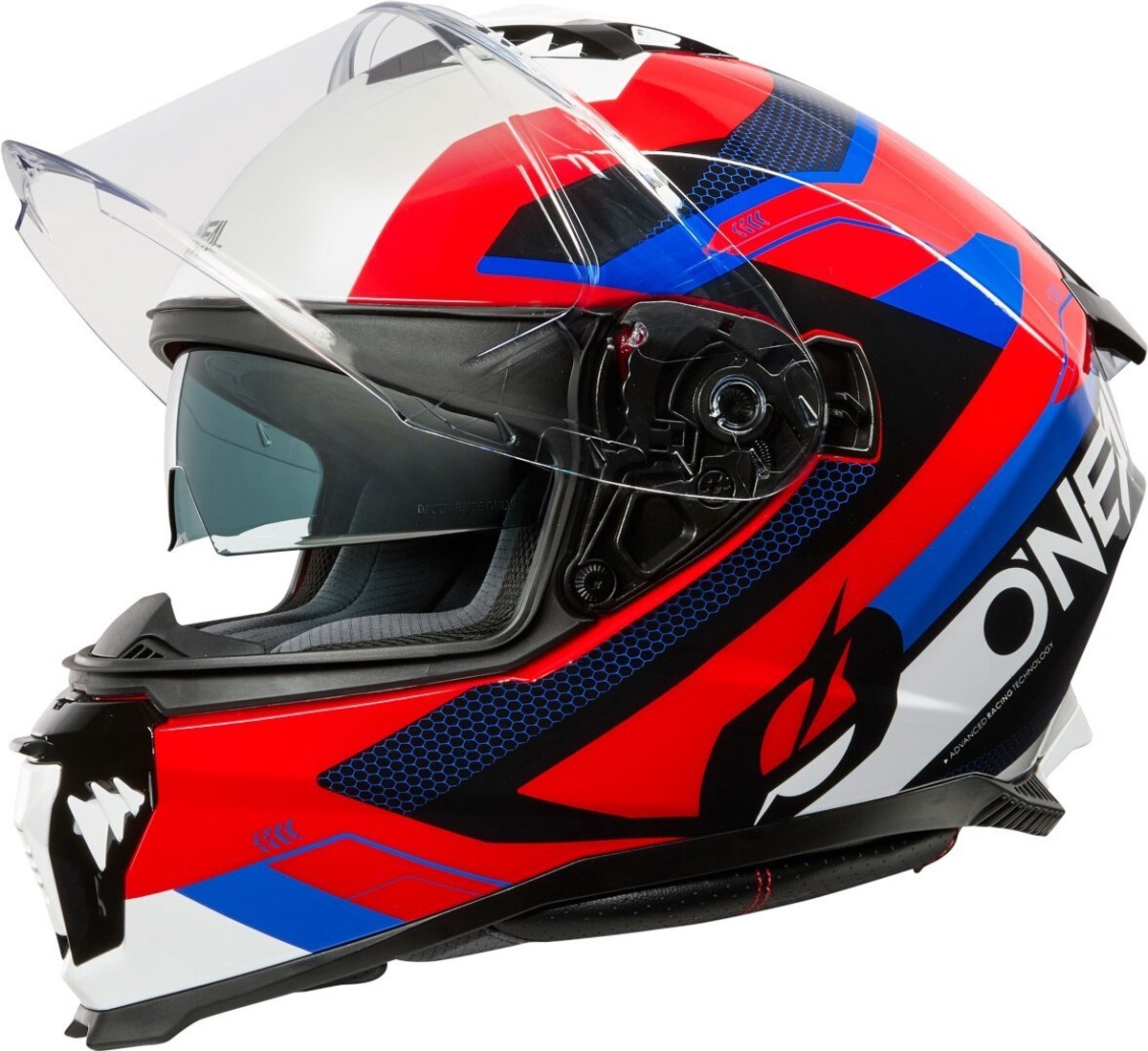 O'NEAL Challenger EXO V.25 White Red Blue Full Face Helmet - Maat L - Helm