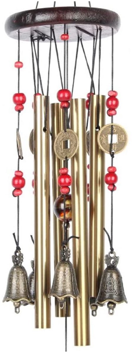 Ibenzoa® Traditionele Feng Shui Windgong met Handgemaakte Chinese Klokken voor Huis en Tuin Decoratie