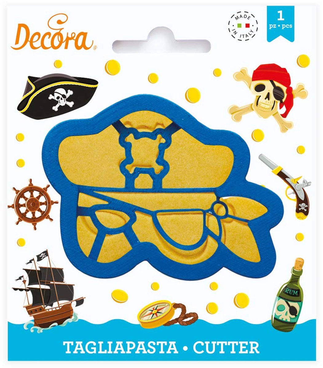 Decora 0255099 Piratenmasker Koekjesvorm, Plastic