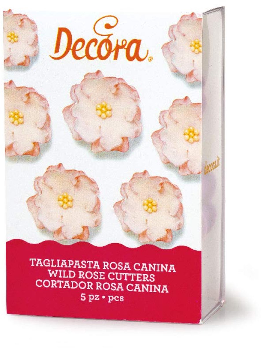 Decora 0803023 WILD ROSE KOEKJESUITSTEEKSET 5-DELIG, 11 x 7 x 7 cm