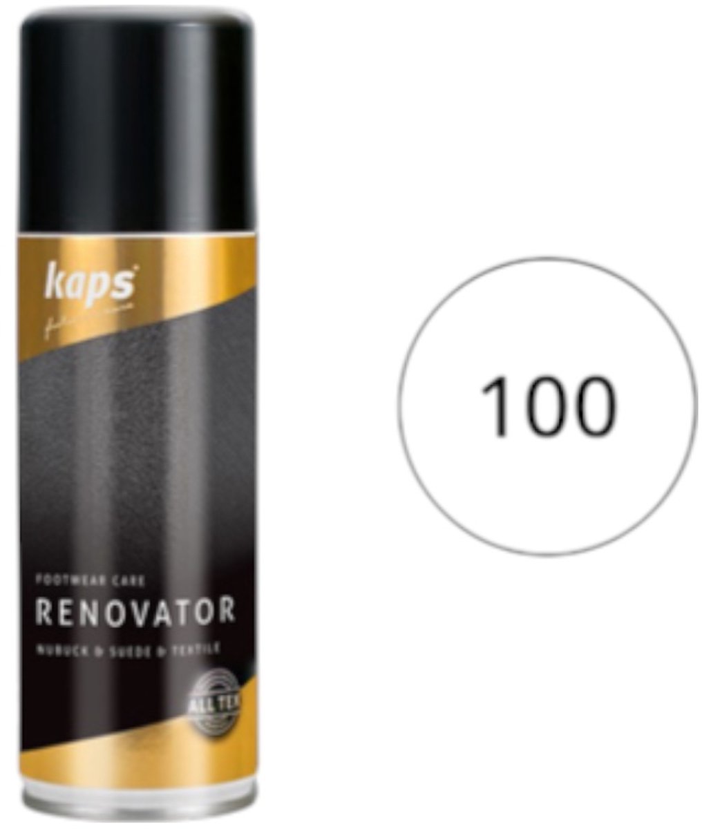 Kaps Renovator Spray voor suede en nubuck - frist de kleur op en verzorgt het leer - (100) Kleurloos - 200ml