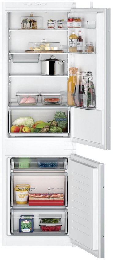 Siemens KI86V5SE0 iQ100 Inbouw Koel-vriescombinatie 267L LowFrost Veiligheidsglas 177×54 cm E