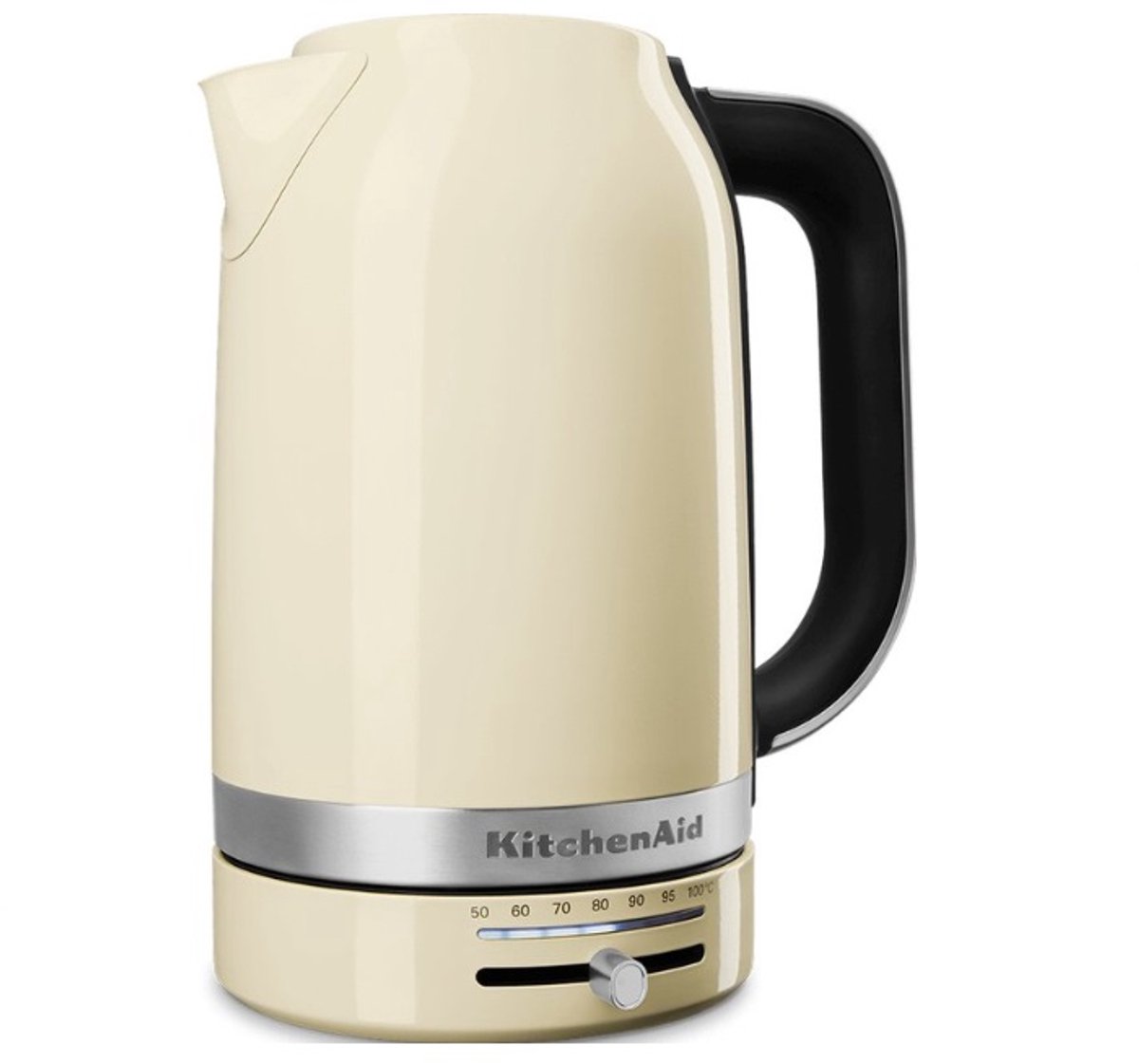 KitchenAid waterkoker 1.7L met temperatuurregeling 5KEK1701 amandelwit