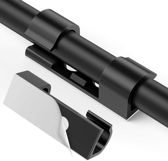 Unyqoos® Set van 100 Zelfklevende Kabelklemmen voor Efficiënt Kabelbeheer en Organisatie Unyqoos® Set van 100 Zelfklevende Kabelklemmen voor Efficiënt Kabelbeheer en Organisatie