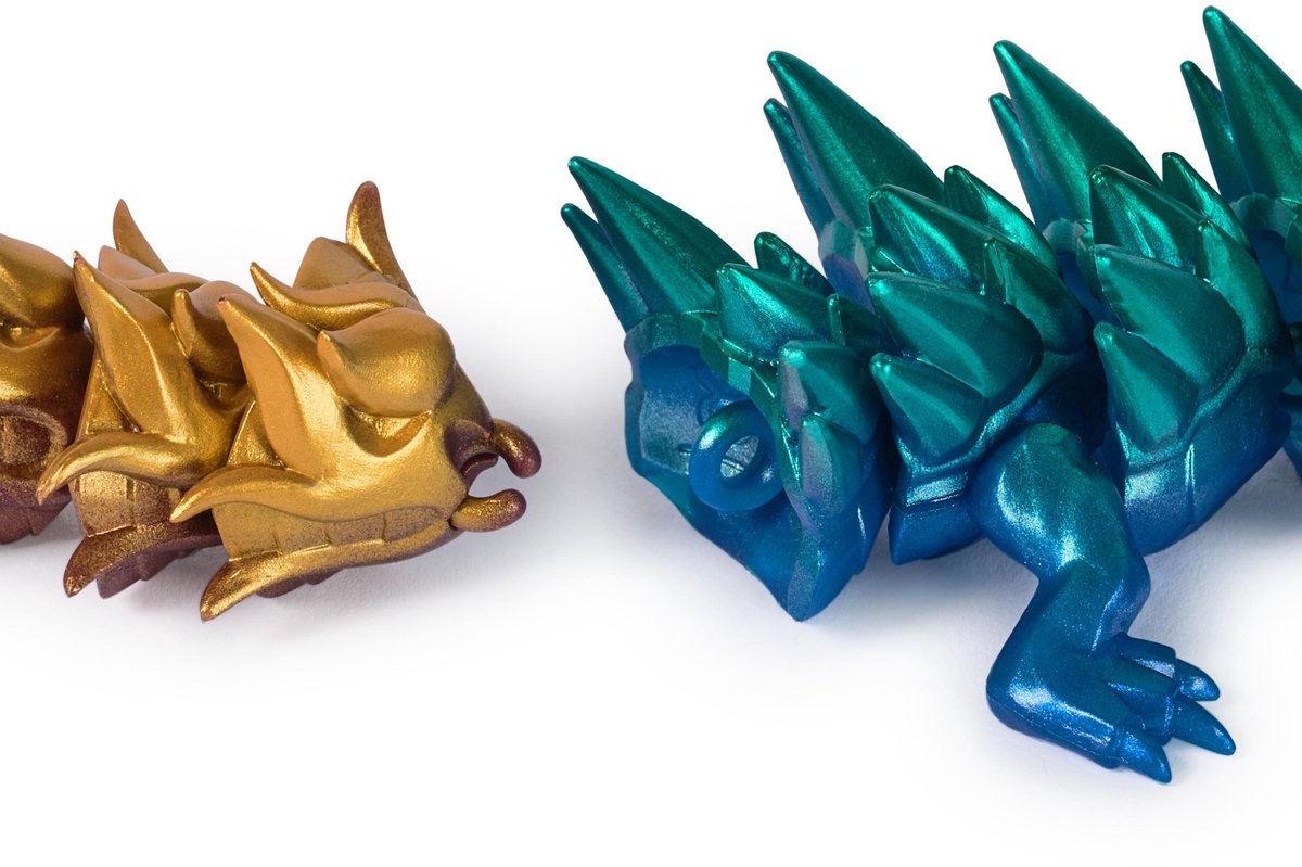 CrystaLynx Dragons, beweegbaar drakenfiguur van 32 cm met verrassingsei, fidgetspeeltje voor thuiskantoren en decoratie voor bureaus (stijlen kunnen verschillen) — afbeelding 7