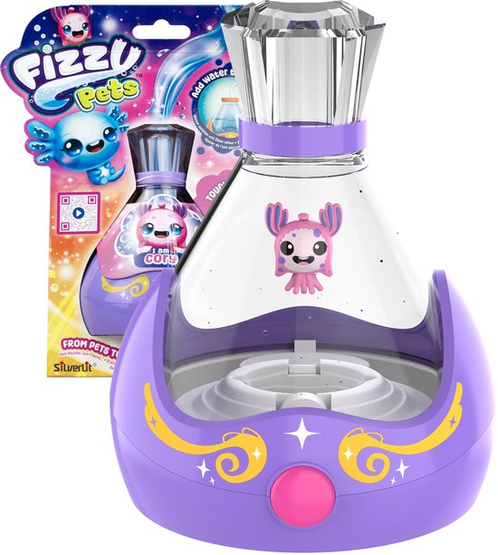 Fizzy Pets Interactief Zwemmend vriendje in een fles - Met licht en geluid - Speelfiguur van Silverlit — afbeelding 2