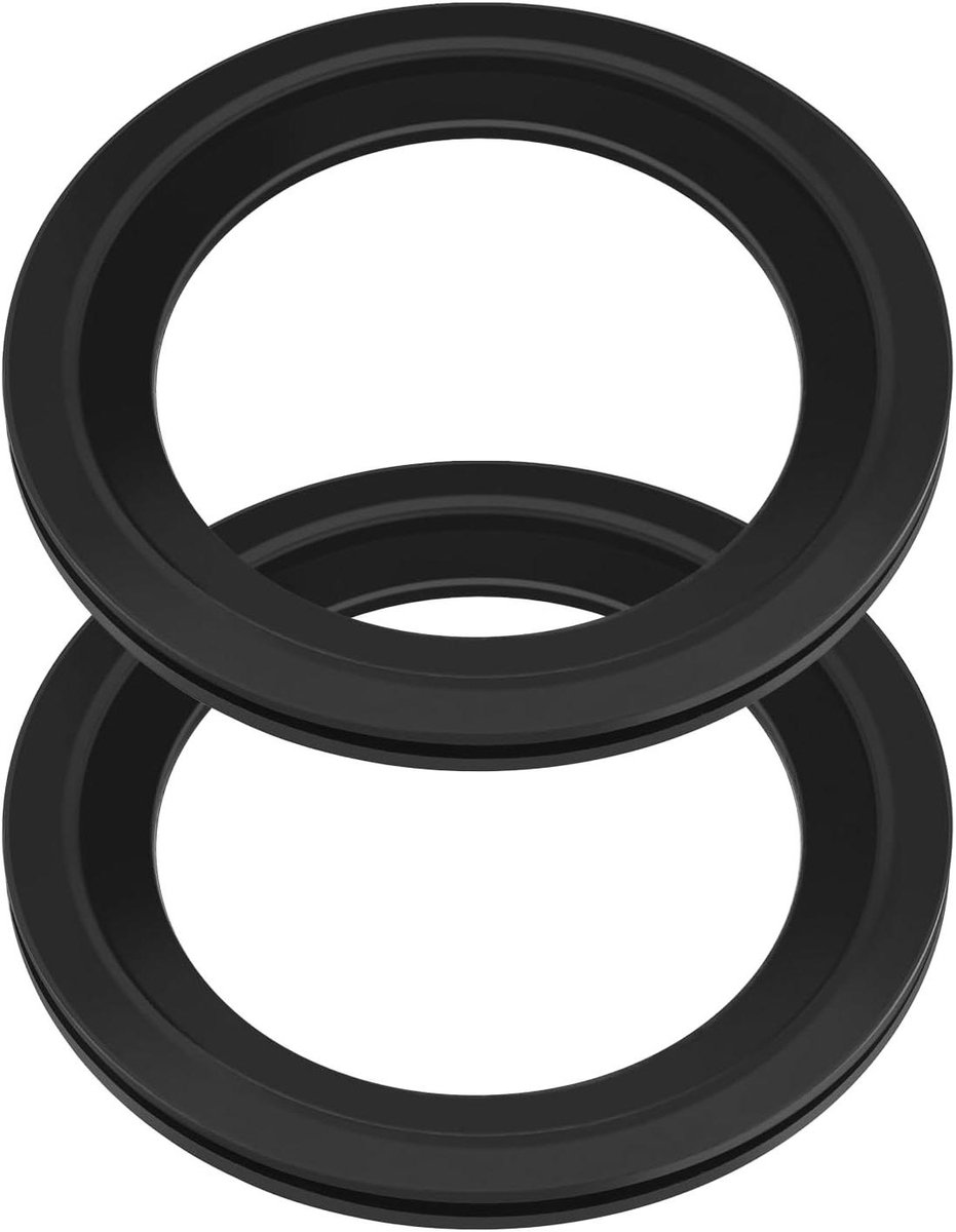 Allecto Plus - Toilet afdichting voor vervanging RV 385311658 met water spoelbal - Rubberen pakking, Set van 2.