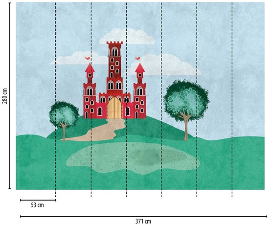 AS Creation - AS Creation Fotobehang Color - Fotobehang - 371 x 280 cm