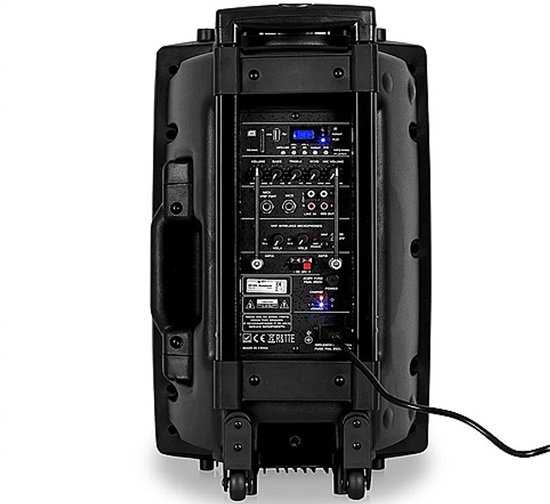 Qtx QR12PABT Mobiele Bluetooth PA Luidspreker Box Accu Trolley USB/SD/VHF 700W van Qtx — afbeelding 3