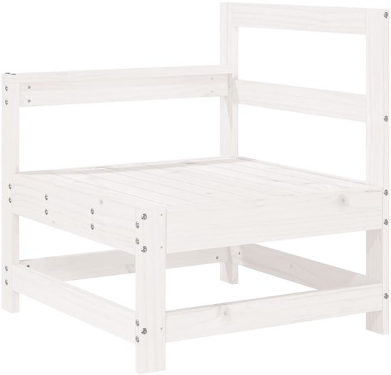 vidaXL - 8-delige - Loungeset - massief - grenenhout - wit