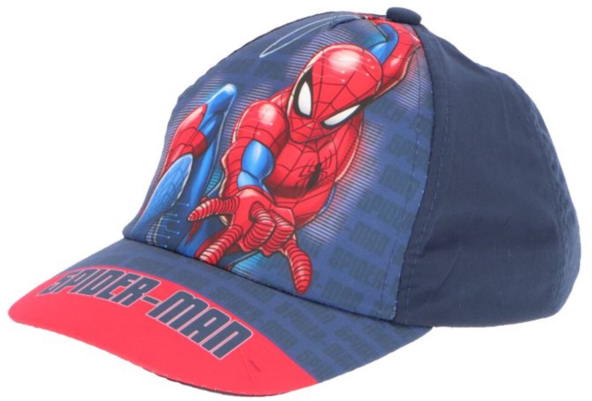 Marvel Spider-Man Pet – Rood/Blauw – 54 cm – Kinder Cap – Voor Jongens 3-9 Jaar