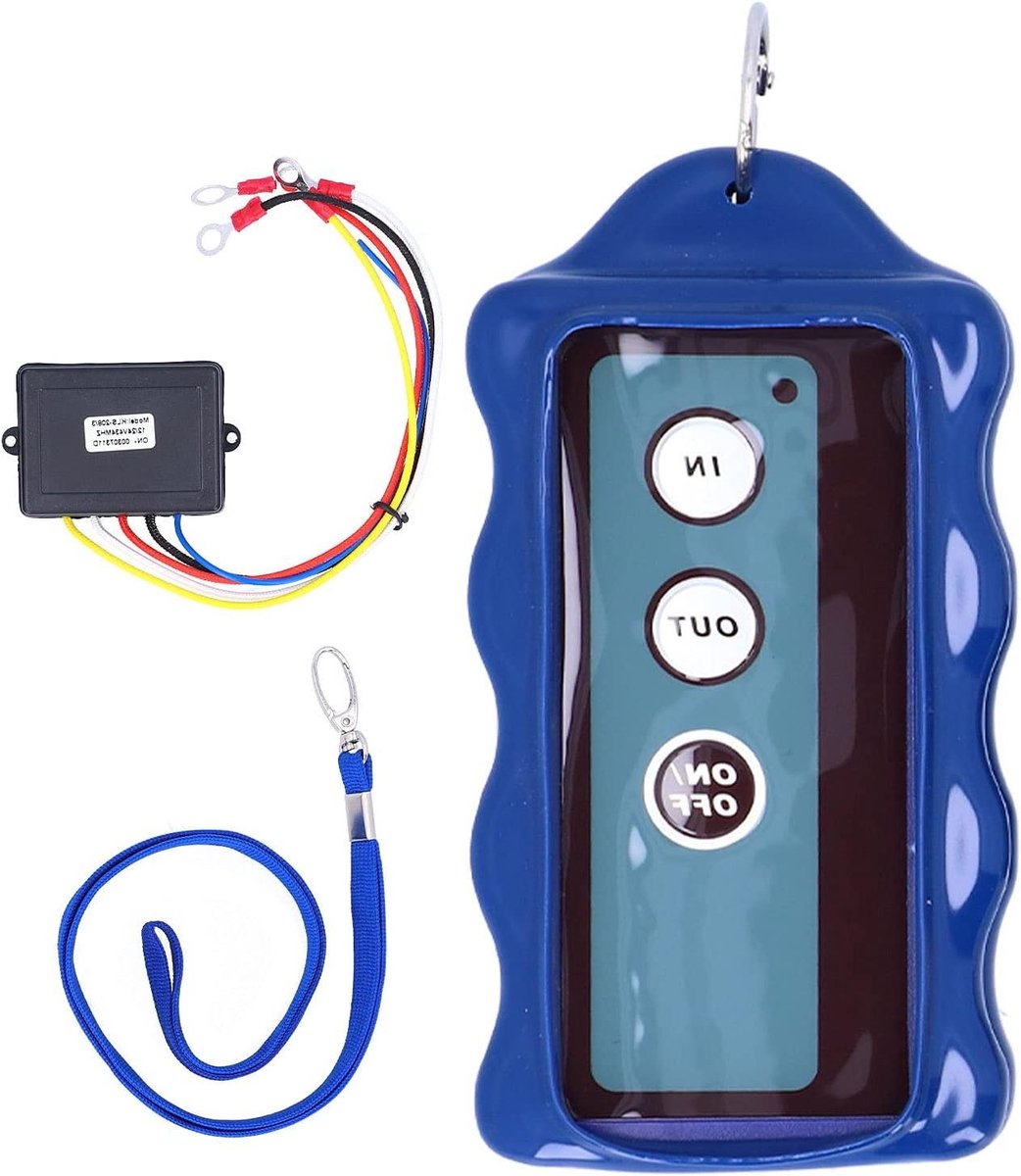 Allecto Plus - Draadloze handbediening voor lier - 12V 434MHz - Handige afstandsbediening voor ATV, SUV en truck