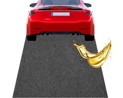 Olieopvangmat - Garagevloer - Robuuste beschermmat - Premium oliebindmat - Werkbankonderlaag - Duurzame zuigmat (Zwart, 90 x 150 cm)