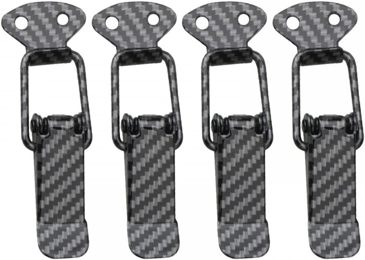 Image of 4 STKS Auto Bumper Beveiliging Haak Lock Clips - Rvs Auto Truck Quick Release Haak Clips voor Universele Kofferbak - Auto Accessoires
