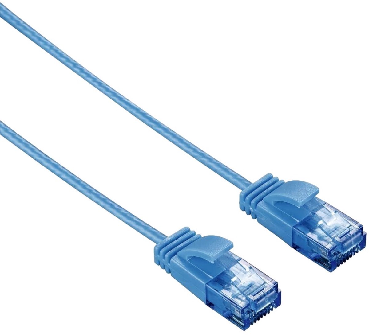 Hama Slim-Flexible CAT6 0.75m netwerkkabel Blauw 0,75 m U/UTP (UTP)