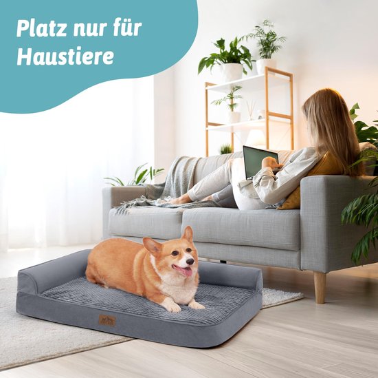 COZY KISS Schattige kattenbank, Zacht Pluizig kattenbed, Winter Warm Huisdierenbed, Antislip Wasmachine, Voor Binnenkatten Grote Katten, Wit 65x44x30cm (Crème, S(65x44x30 cm
