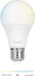 Hombli slimme lamp, E27, met kleurenschaal van warm wit naar koel wit.