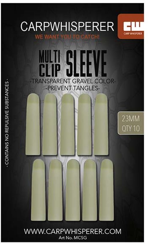 Carp Whisperer - Multi Clip Sleeve (10st) van Merkloos — afbeelding 3