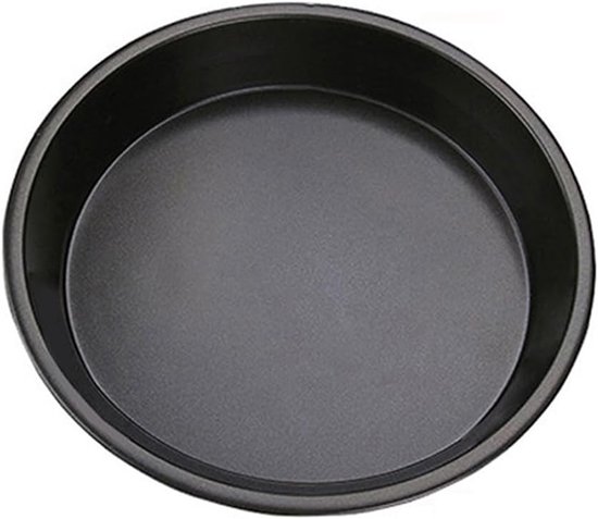 Pizzabakpan Rond - Bakplaat - Pizza Bakken - Antiaanbaklaag - 10 inch - Zwart