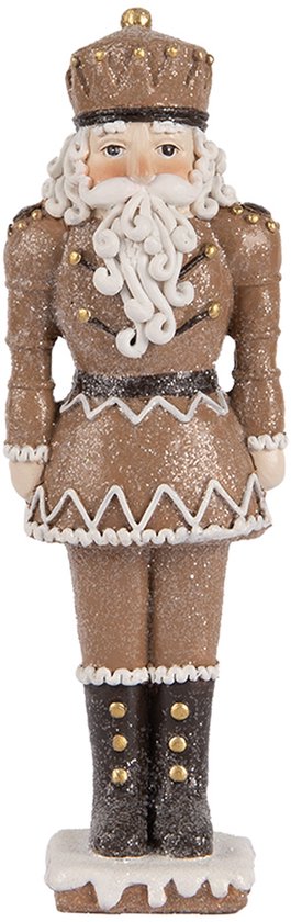 Clayre & Eef Décoration de Noël Image Casse-noisette 6x5x18 cm Marron Plastique